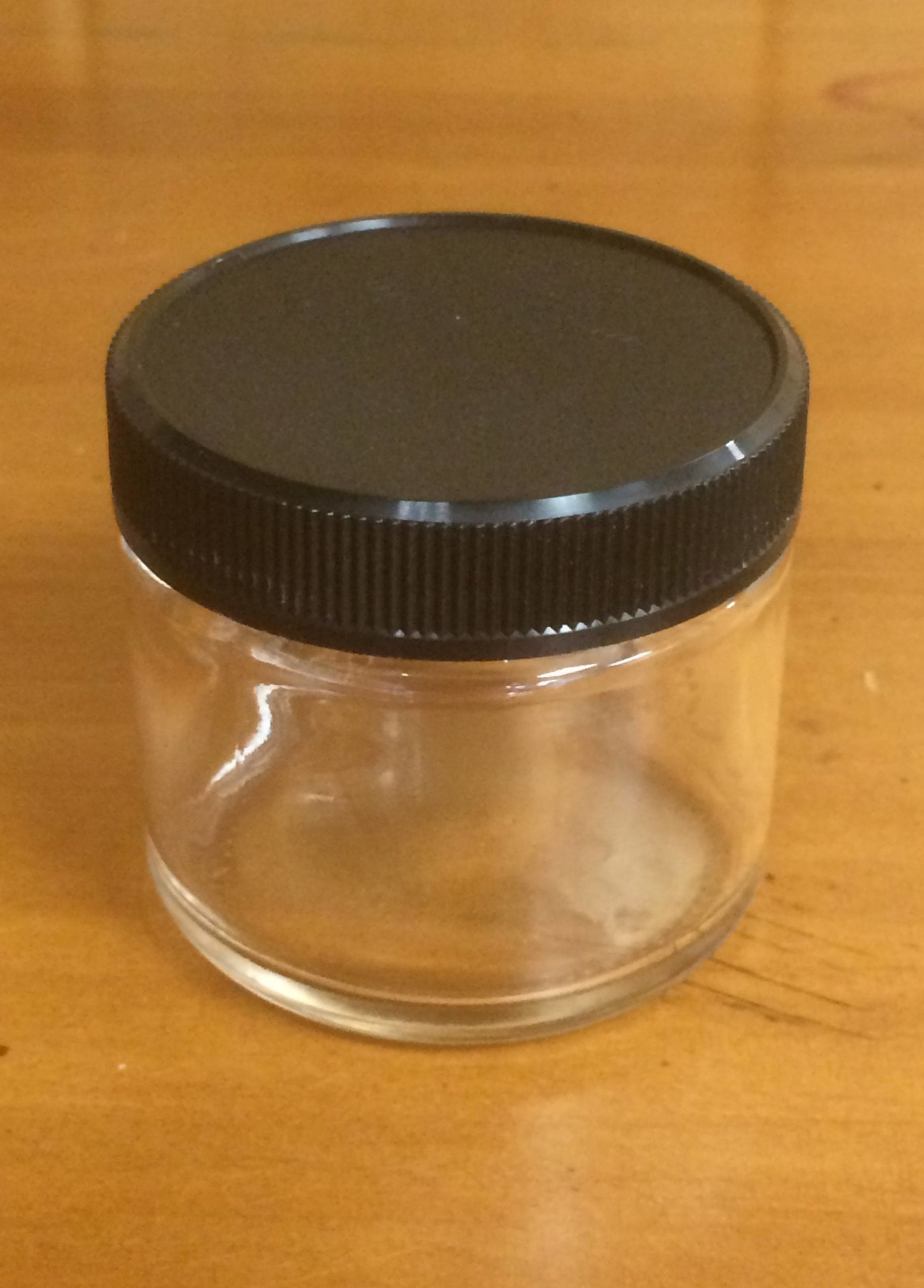 1/2 Cup Clear Glass Spice Jar