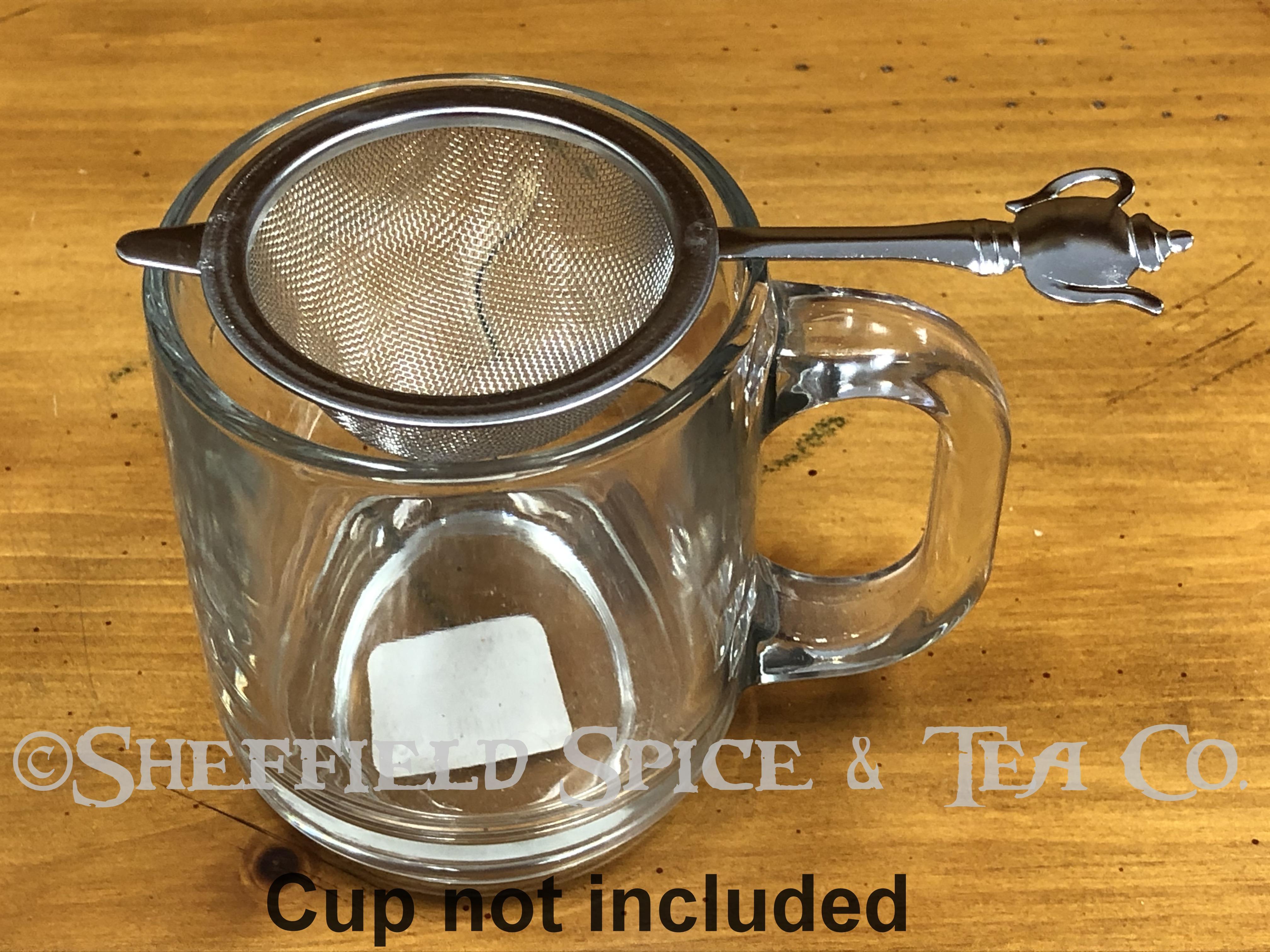 Teapot Handle Tea Strainer - Sheffield Spice & Tea Co