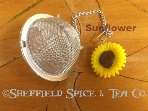 sunflower 2 Inch Flowers Mesh Ball Tea Infusers