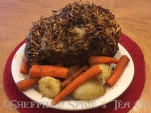 standing rib roast with fresh horseradish