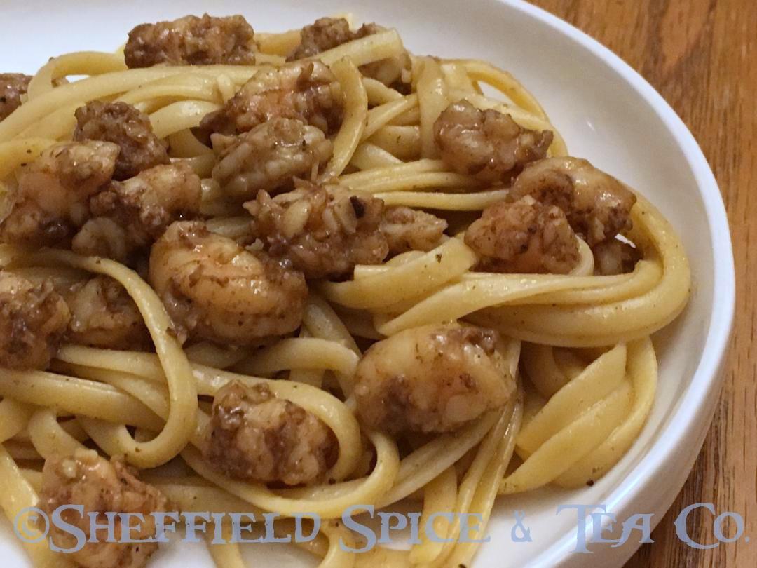 chinese five spice shrimp and pasta