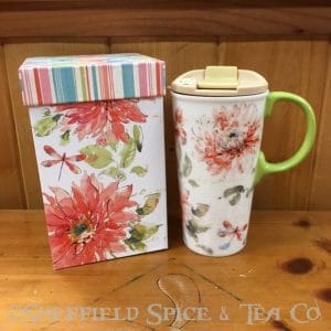 cypress watercolor ceramic travel mug