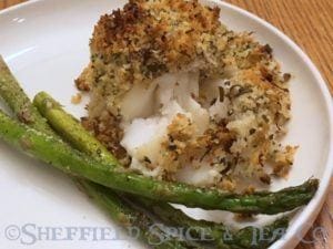 citrus herb panko crusted cod