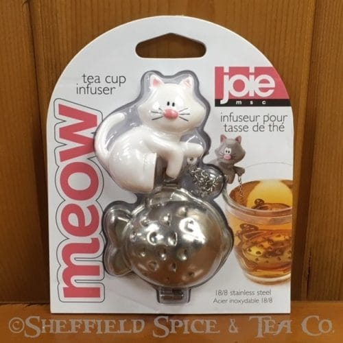 joie novelty tea infuser white cat