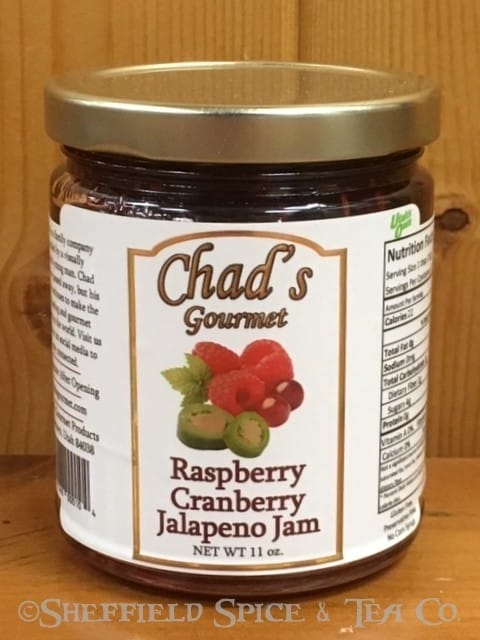 chads raspberry cranberry jalapeno jam