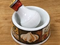 mini ceramic mortar & pestle