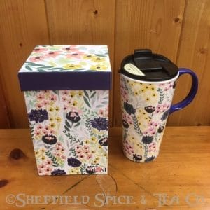 cypress ceramic travel mug fieldflowers