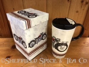 cypress motorcycle ceramic travel mug