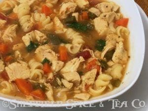 hearty british pub chicken soup