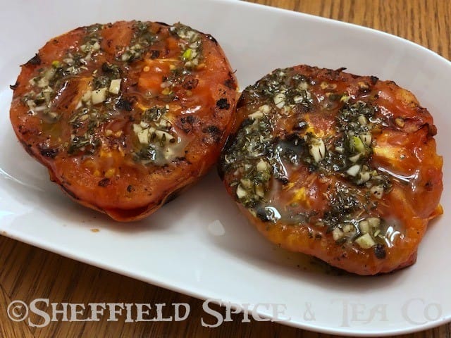 grilled tomatoes with italian herbs