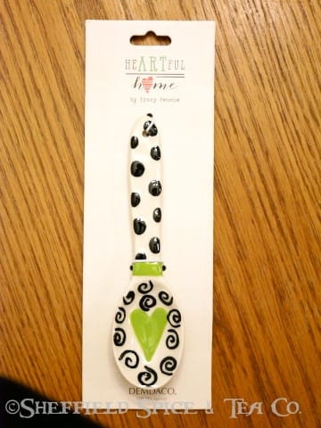 heartful home heart spoons green
