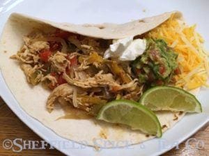 slow cooker chicken fajitas