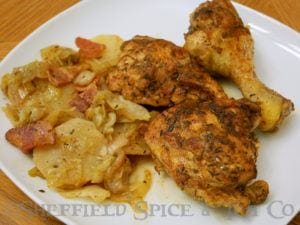 irish one pan chicken plate