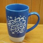 folk art floral mug