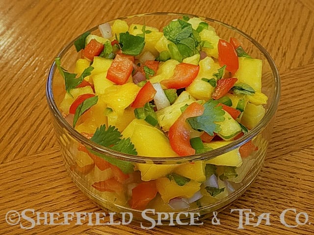 spicy pineapple mango salsa