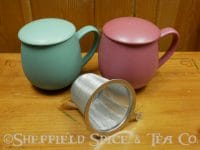 matte tea infuser cup set