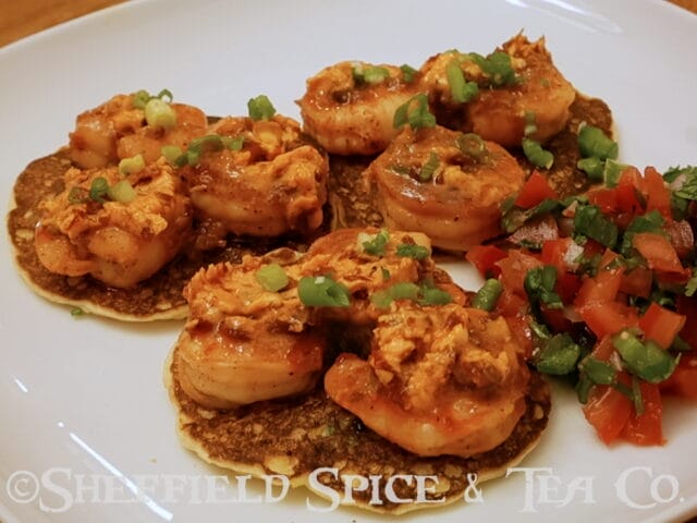 chipotle shrimp griddle cakes