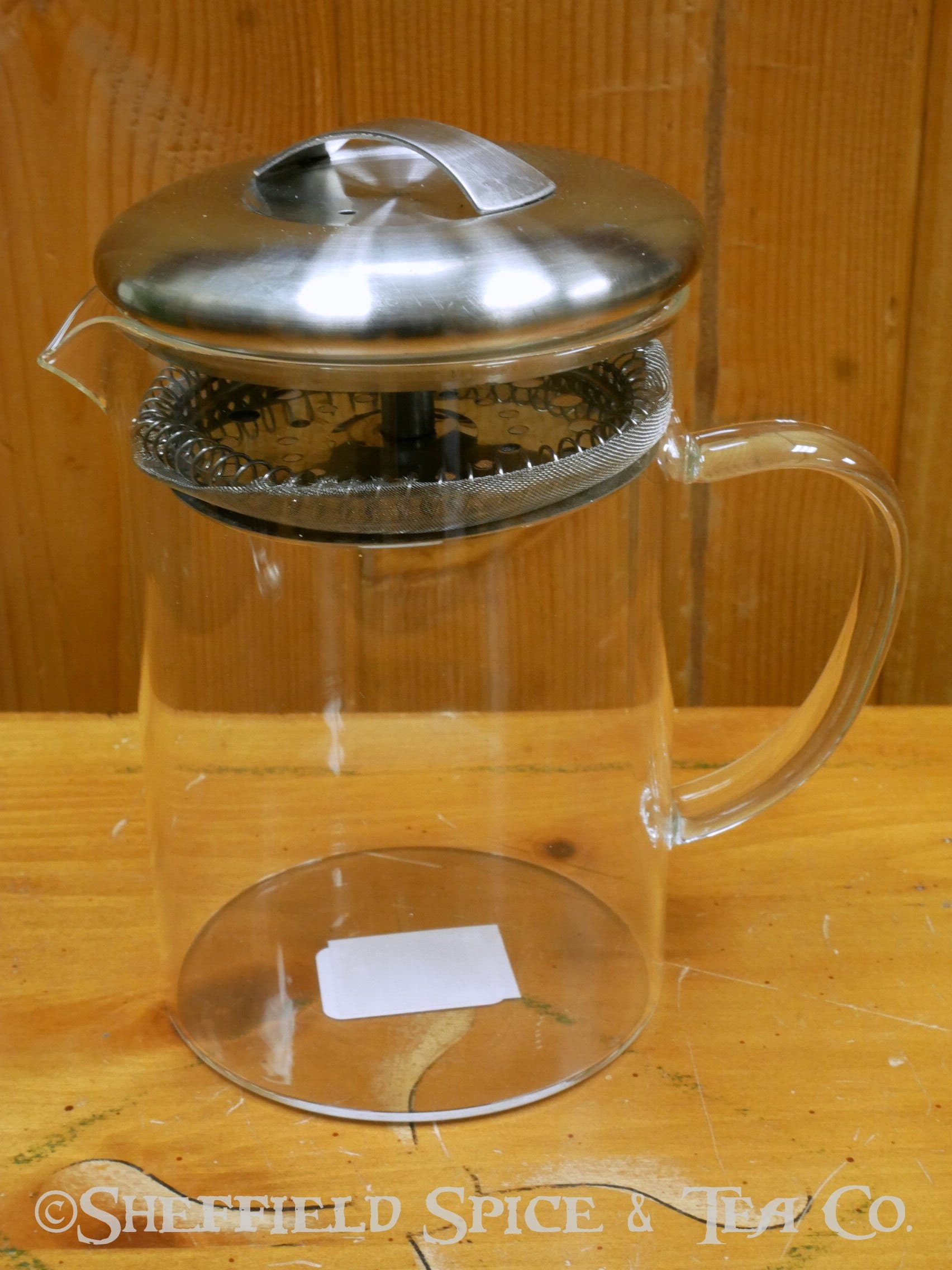 Glass Mug with Strainer - Sheffield Spice & Tea Co