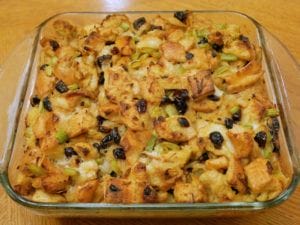 turkey stuffing bake dish