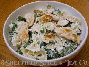 snap pea & peas pasta