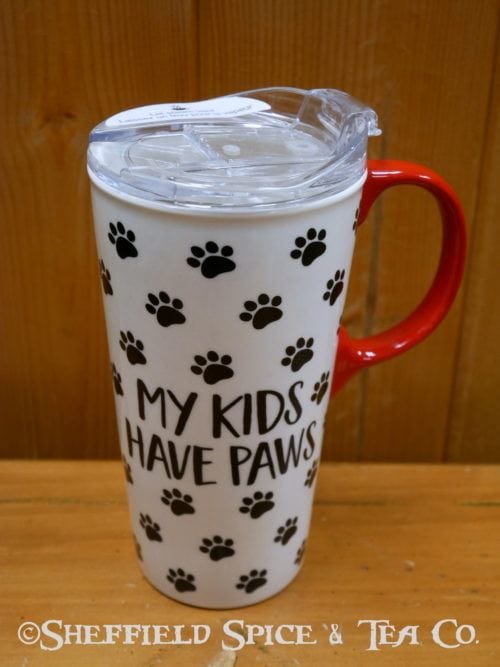 cypress ceramic travel mug kids paws