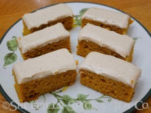 frosted pumpkin bars