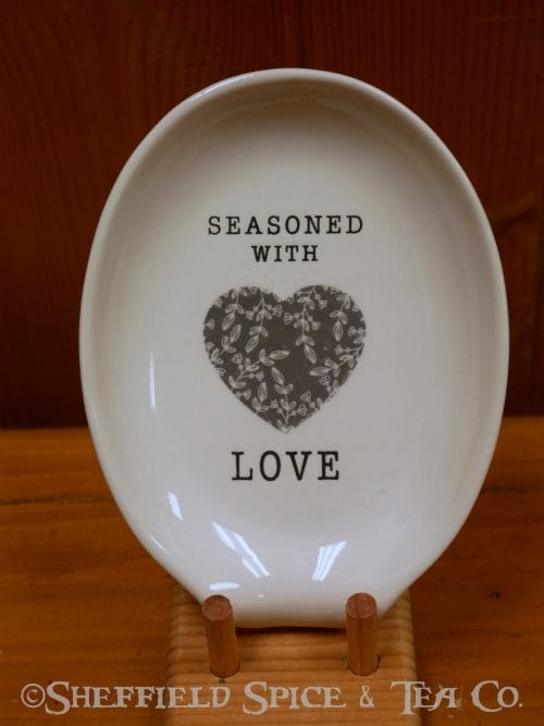 oval spoon rest love