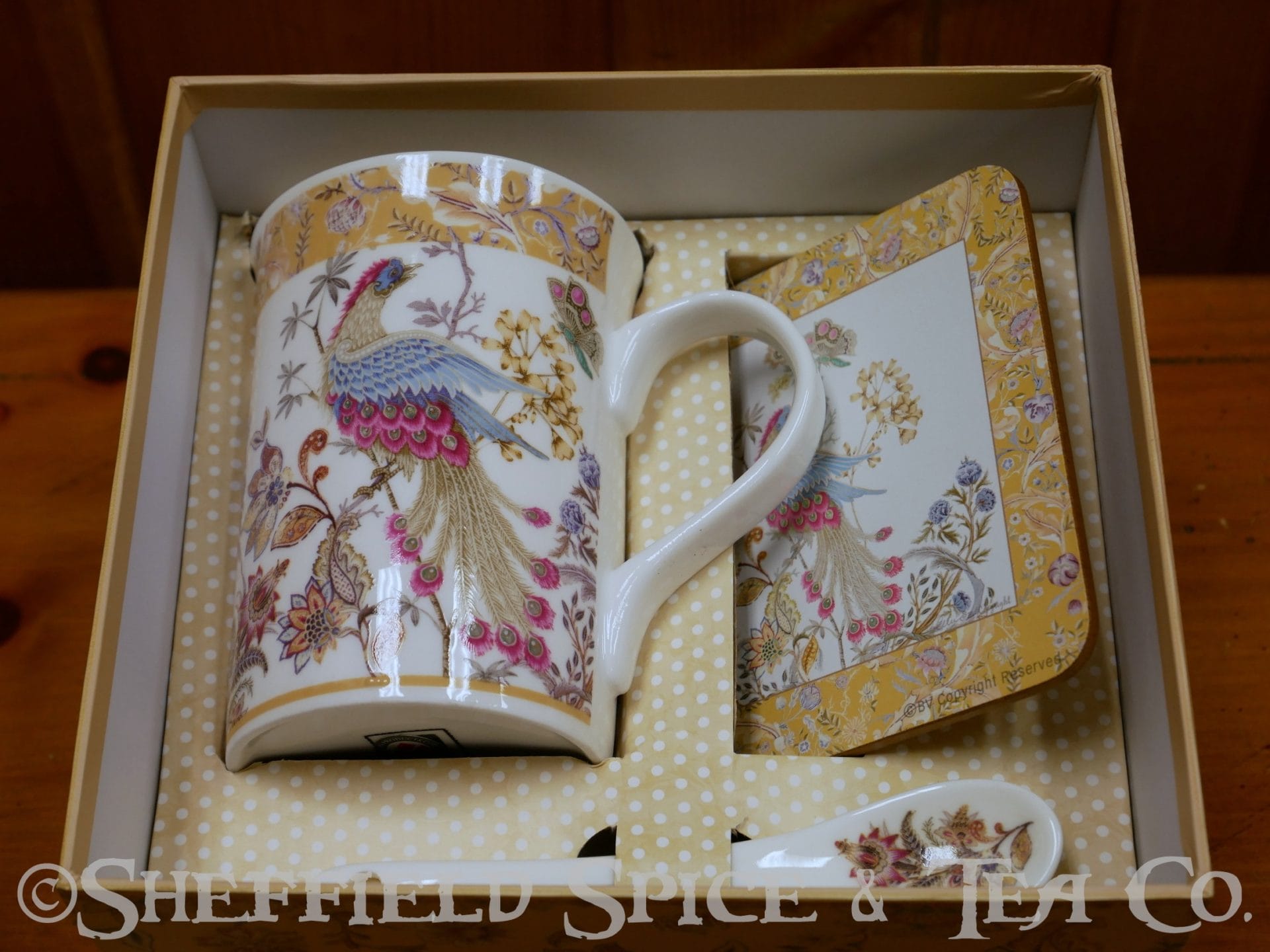 pheasant tea cup set