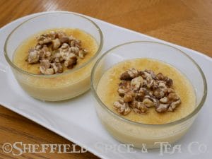 maple butter walnut puddings