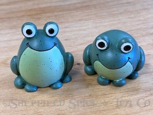 stone frogs pair