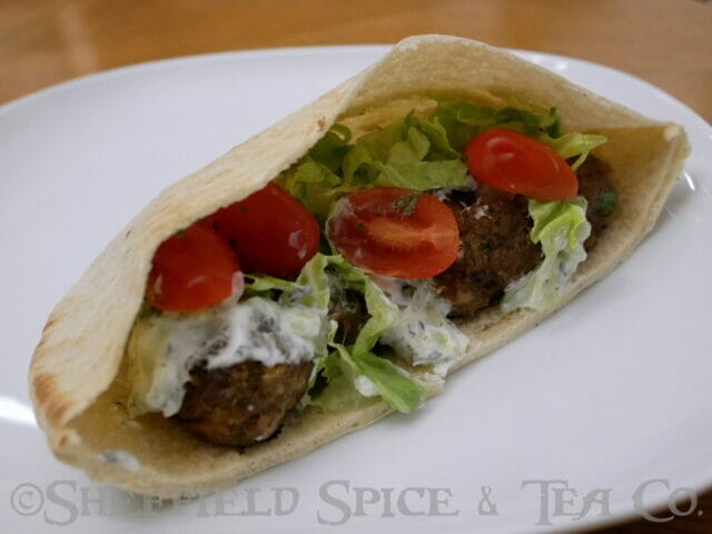 Greek Meatball Pita with Tzatziki - Sheffield Spice & Tea Co