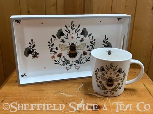 wooden lacquer tray secret bee set