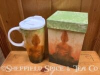 cypress ceramic travel mug buddha