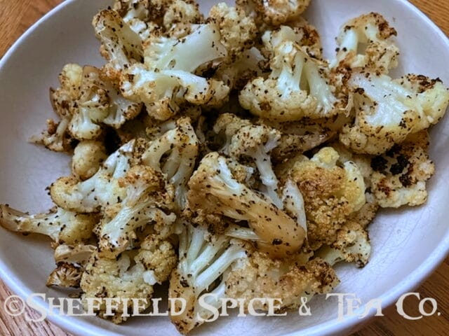 roasted lemon garlic cauliflower