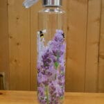 decorative glass bottle lavender bees