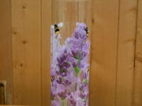 decorative glass bottle lavender bees