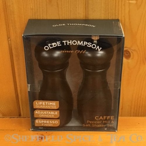 olde thompson caffe salt & pepper mill set